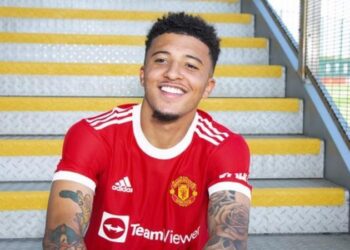 Jadon Sancho: England winger completes £73m move to Manchester United from Borussia Dortmund