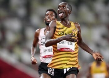 Joshua Cheptegei redeems self with 5000m Olympic Gold