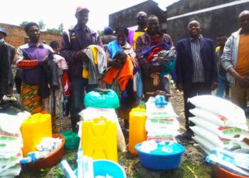 Lions Club Kisoro tipped for supporting affected families in Nyarusiza.