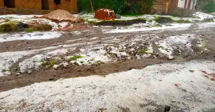 Image of Hail that washed away onions in Nyarusiza