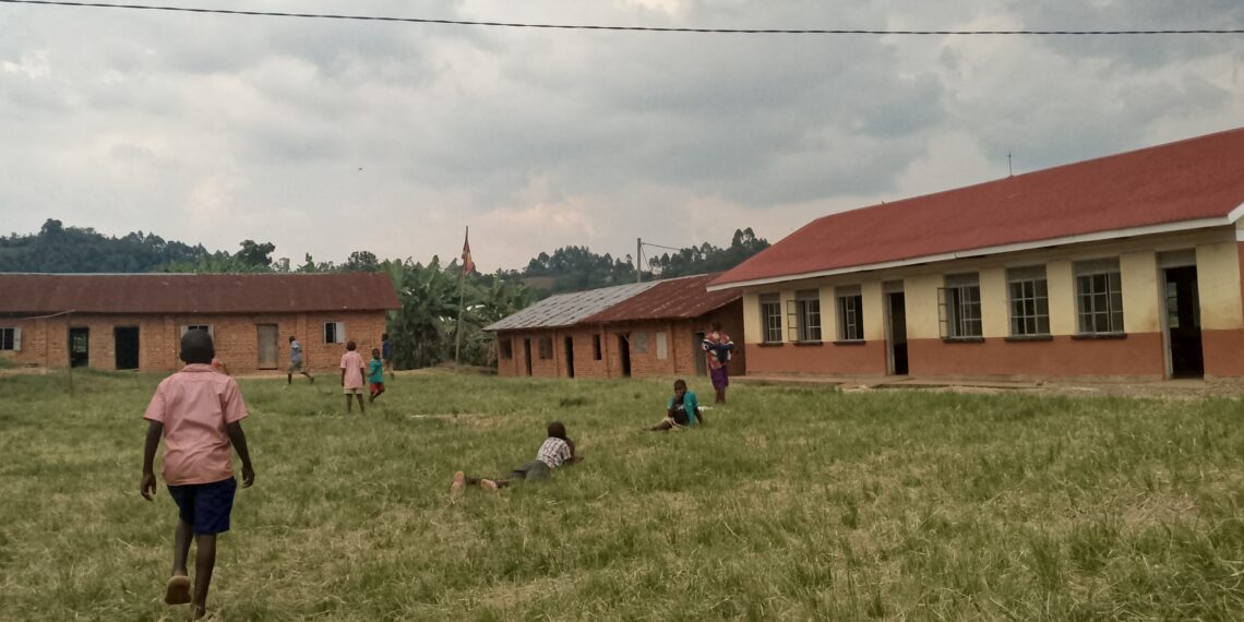 Busanani Primary School in Busanza Sub County [Photo by Dickens Twinomujuni]