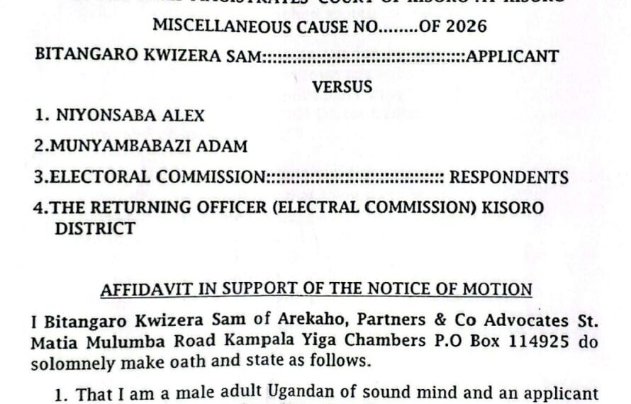 Mr Bitangaro is seeking a recount of the polls, alleging irregularities