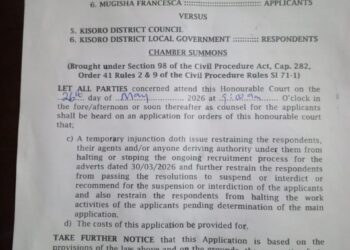 Court summons Kisoro district council, Kisoro district local government over recruitment dispute