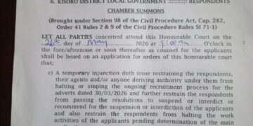 Court summons Kisoro district council, Kisoro district local government over recruitment dispute